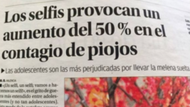 Los expertos advierten de que el selfie aumenta el riesgo de contagio de piojos